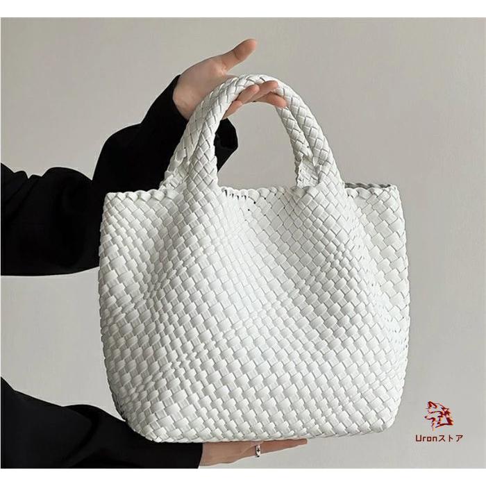 イントレチャート トートバッグ メッシュ 手編み 編みこみ メッシュ