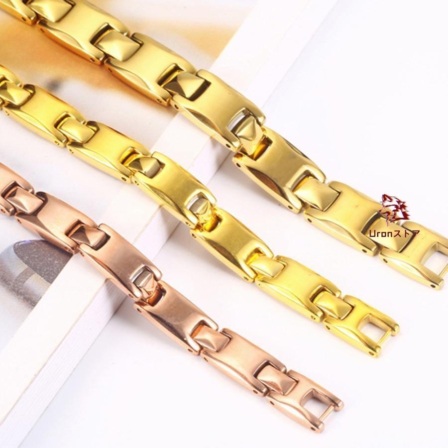 ゲルマニウム ブレスレット メンズ 21.5cm タングステン製 : Uron