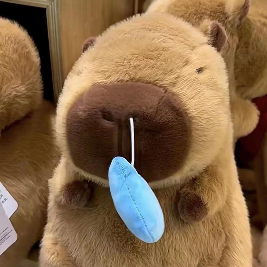 ぬいぐるみ カピバラ 鼻水が出る 動物 抱き枕 クリスマス おもちゃ