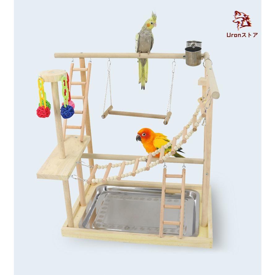 インコ 鳥の止まり木 止まり木 スタンド はしご ブランコ 木製 インコ 鳥の止まり木 止まり木 スタンド はしご ブランコ 木製