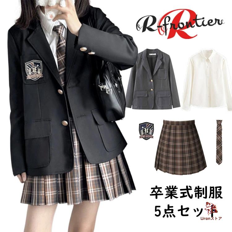 卒業式 スーツ 女の子 卒服 韓国 制服 小学生 160 なんちゃって制服 5 