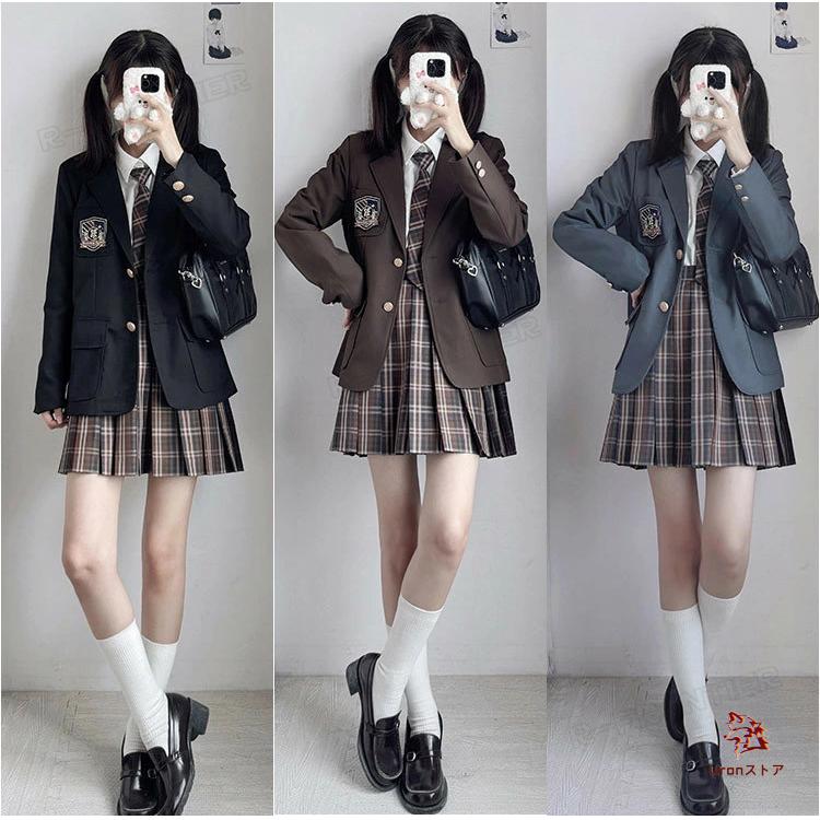 卒業式 スーツ 女の子 卒服 韓国 制服 小学生 160 なんちゃって制服 5