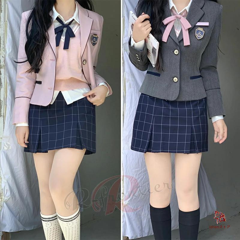 韓国 卒業式 スーツ 女の子 卒服 制服 入学式 可愛い 女子 高校生