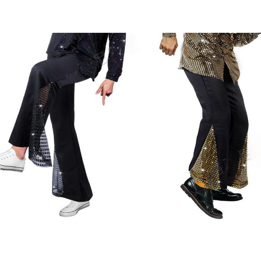 社交ダンス用フレアパンツ 黒 スパンコール スパンコール パンツ ダンスパンツ ブーツカットパンツ ストレッチ