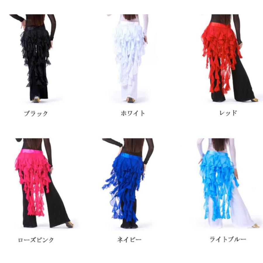 レディース ベリーダンス衣装 フリンジ ヒップスカーフ 腰巻き ダンス