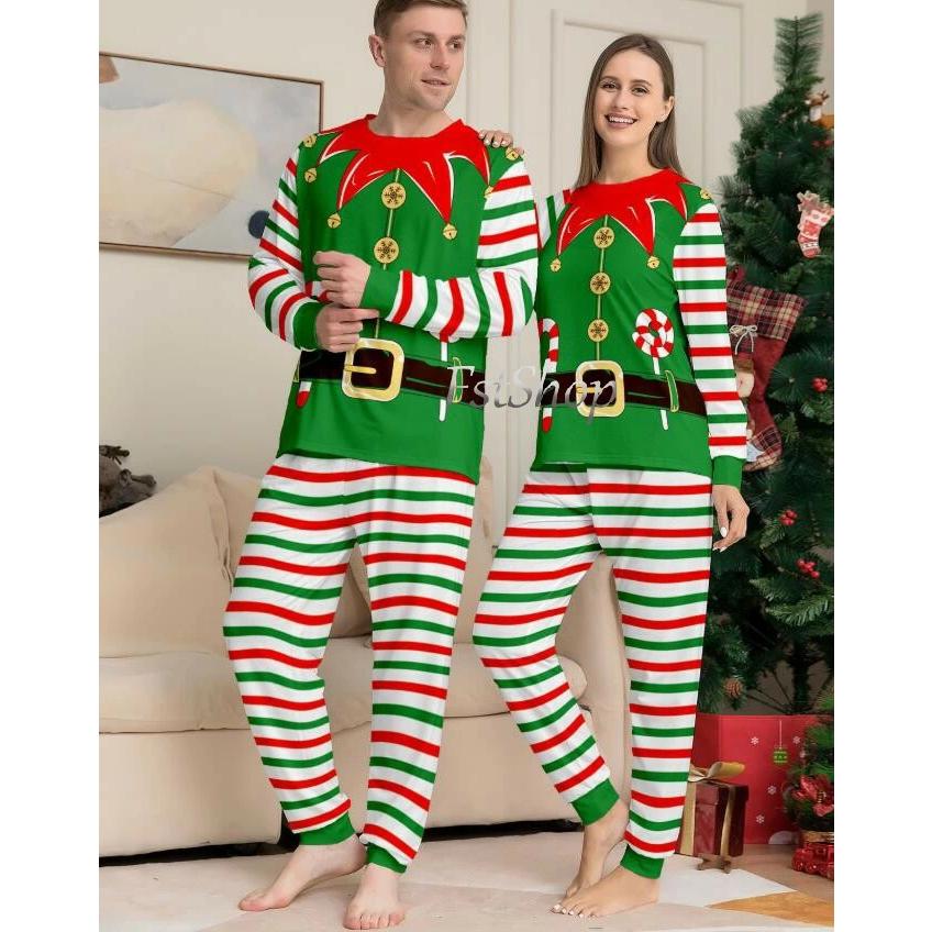 ペア　パジャマ　カップル　ペアルック　ルームウェア　おそろい　部屋着　クリスマス クリスマス衣装 パジャマ親子ペアルック ルームウェア セットアップ
