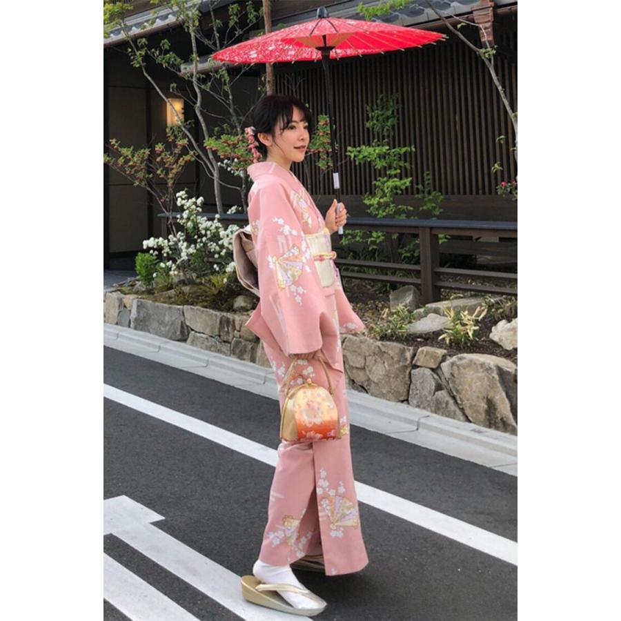 浴衣 レディース 大人 2点 セット レトロ (ゆかた/帯) レトロモダン