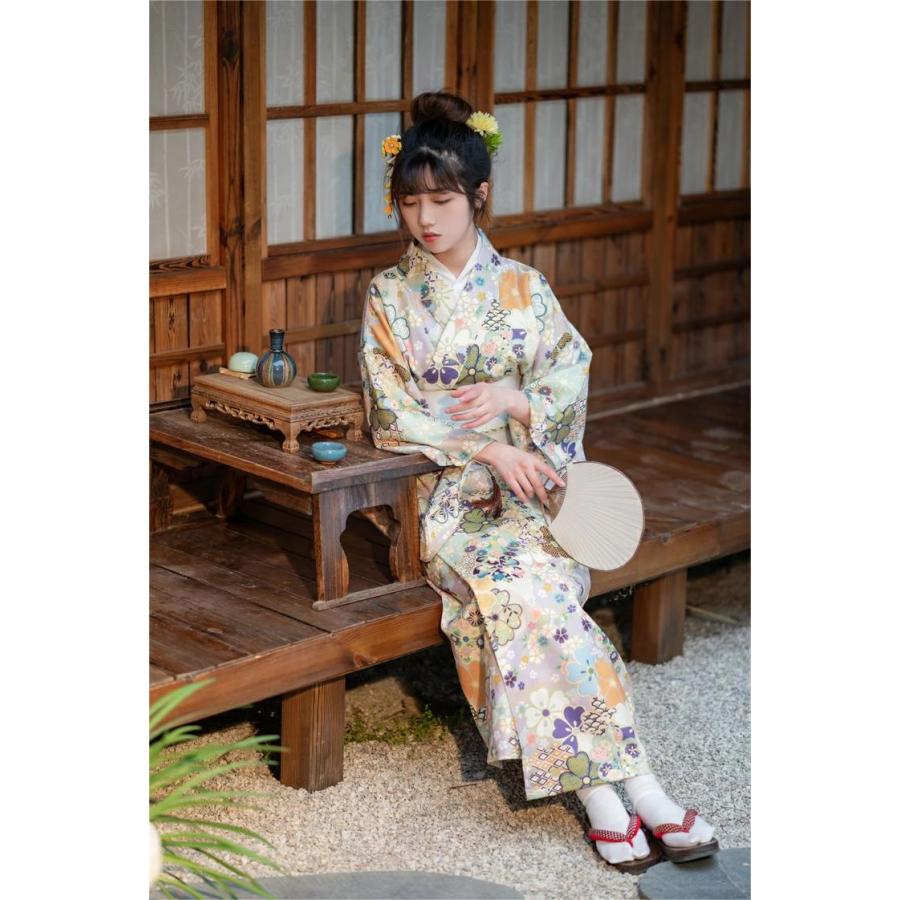 浴衣 セット レディース 和服 古典柄 可愛い 花柄 華やか
