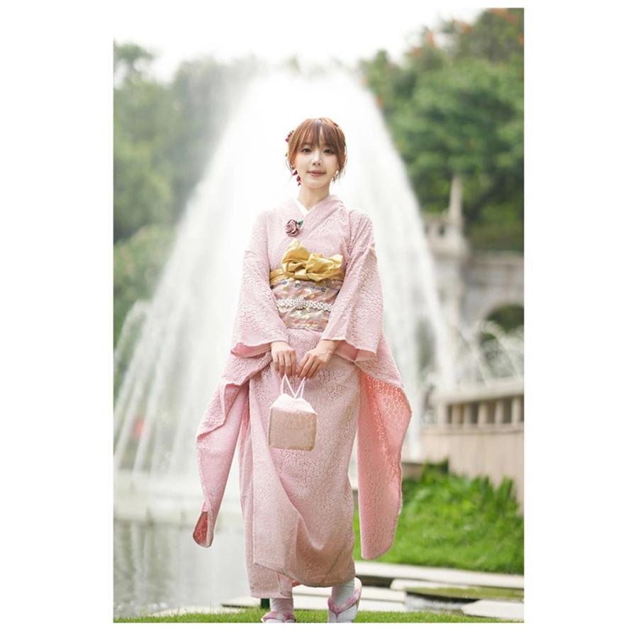 浴衣 8点セット 振袖 帯 下駄 花柄 簡単 着付け セパレート 大人