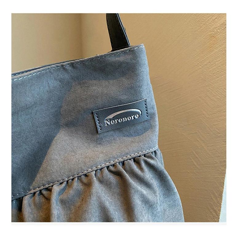 ショルダーバッグ レディース トートバッグ フリル キャンバス 帆布