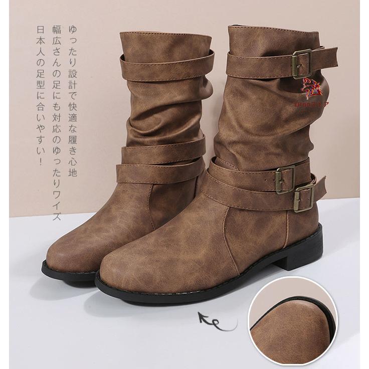 ショートブーツ 大きいサイズ レディース エンジニアブーツ 25cm 25.5