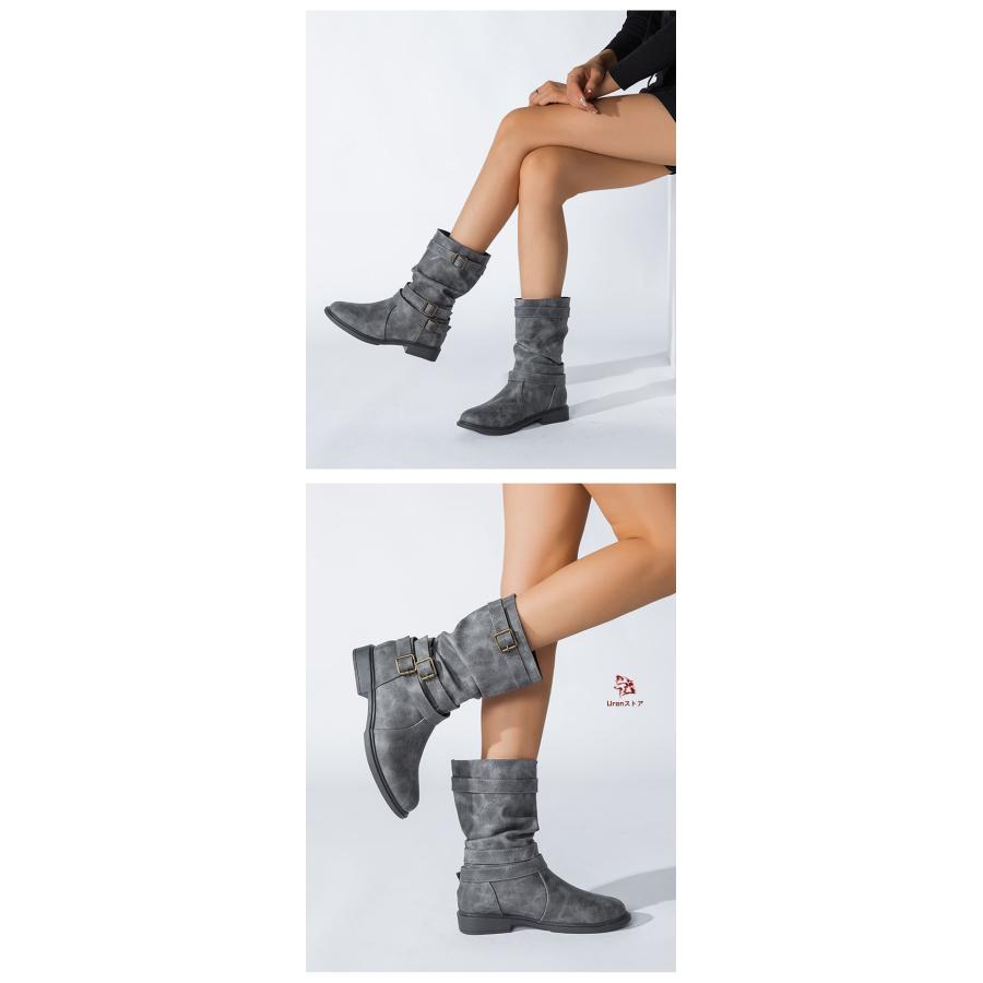 ショートブーツ 大きいサイズ レディース エンジニアブーツ 25cm 25.5