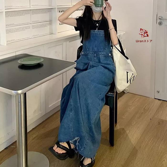 デニム ジャンパースカート レディース デニムサロペット