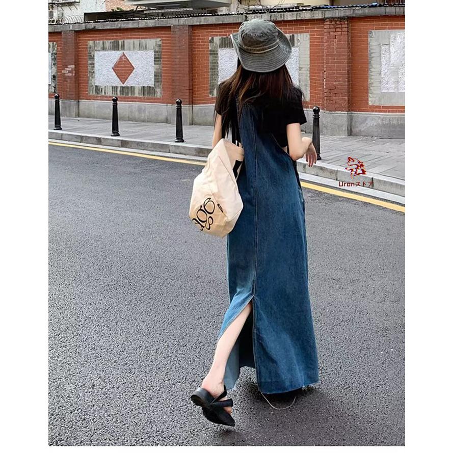 デニム ジャンパースカート レディース デニムサロペット