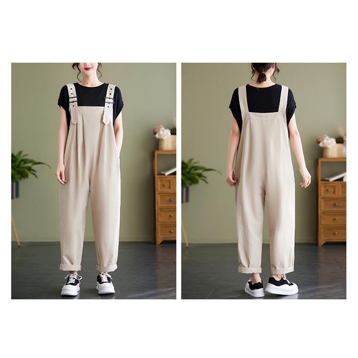 オールインワン サロペット パンツ レディース 大きいサイズ ゆったり
