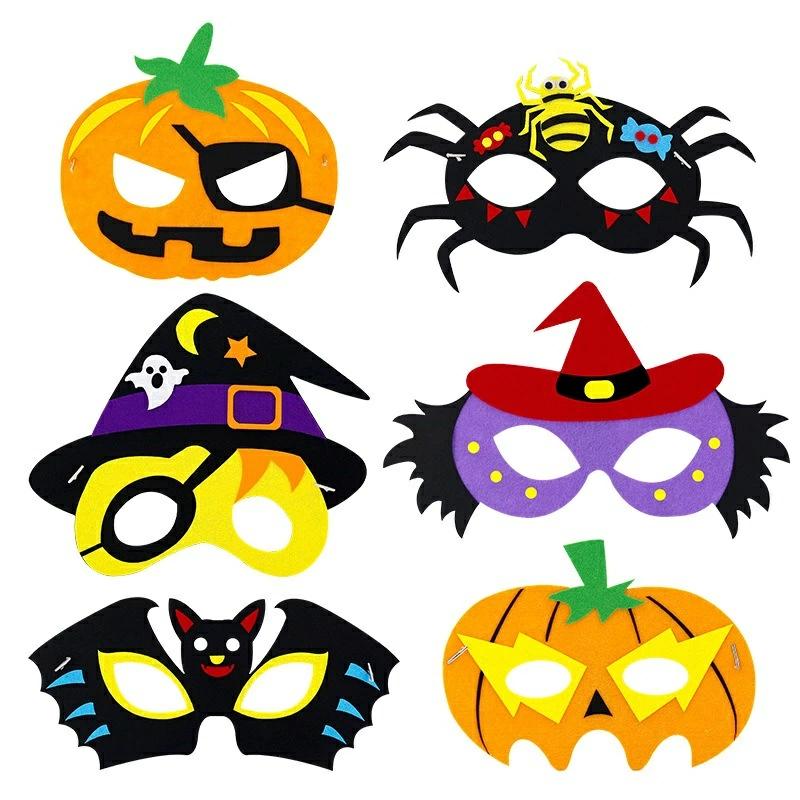 DIY/6枚セット】ハロウィン 仮面 マスク 手作り ハロウィン用品 DIY