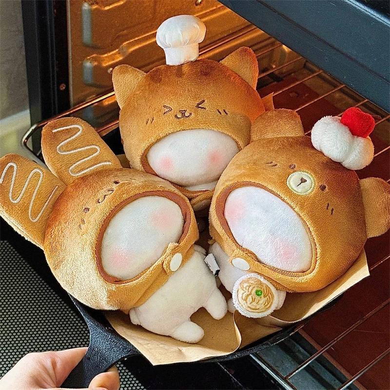 ぬい服 10cm ねこ クマ ウサギ トースト 帽子 かぶりもの 被り物