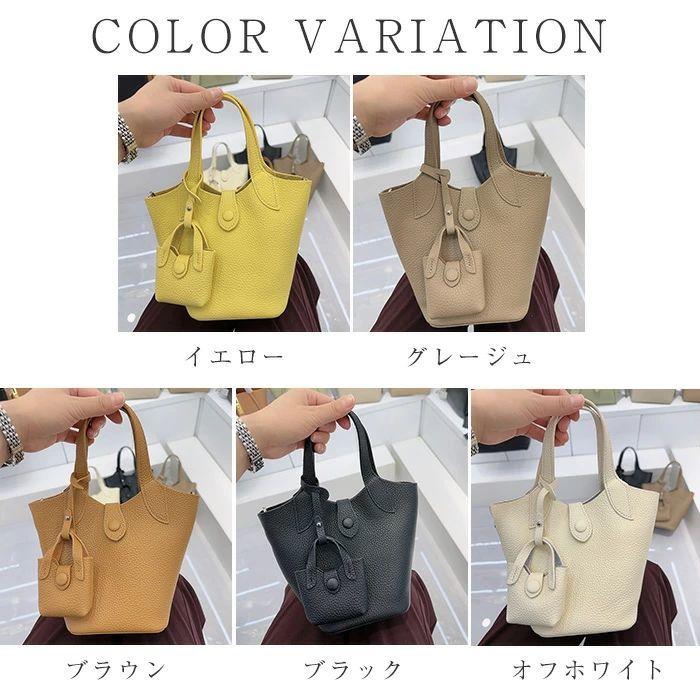 本革 ハンドバッグ レディース バケツバッグ バケツ型 バッグ ショルダーバッグ バッグインバッグ 2way 斜め掛け 肩掛け 持ち手 フォーマル 大容量 本革 レザー