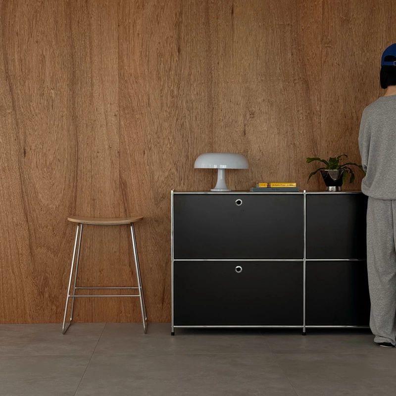 プライウッド スチールスタンド ハイチェア カウンタースツール_1