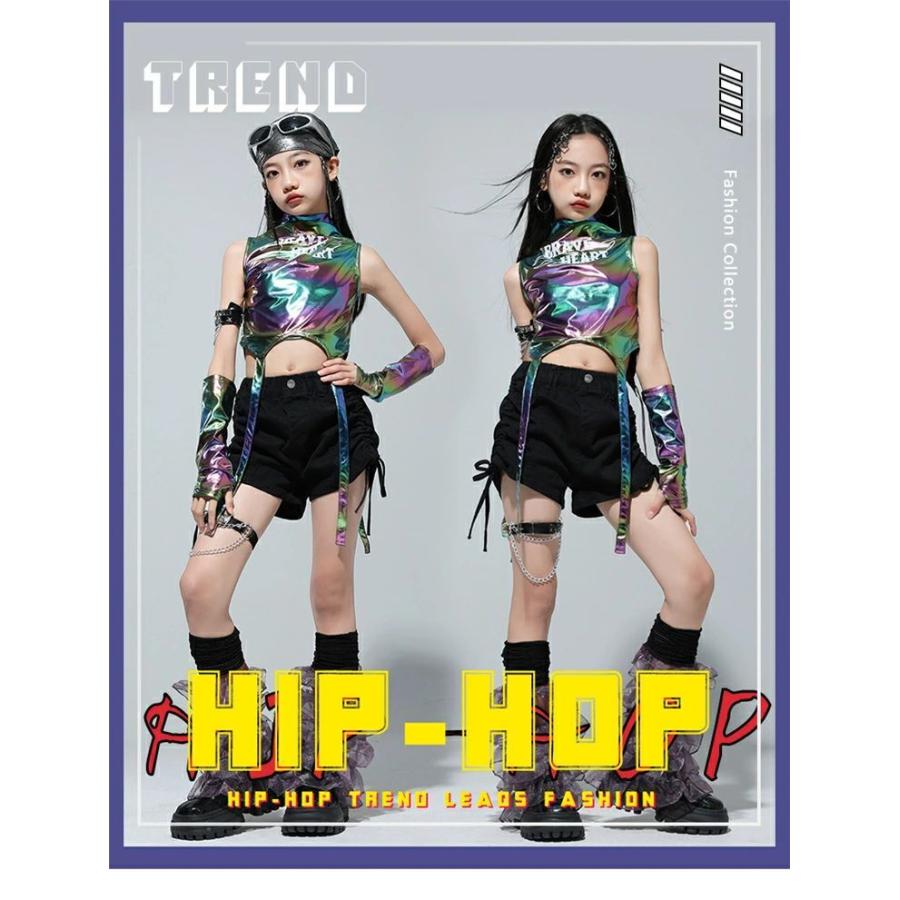 アイドル風 K-POP風 イレギュラー タンクトップ ガールズ ヒップホップ