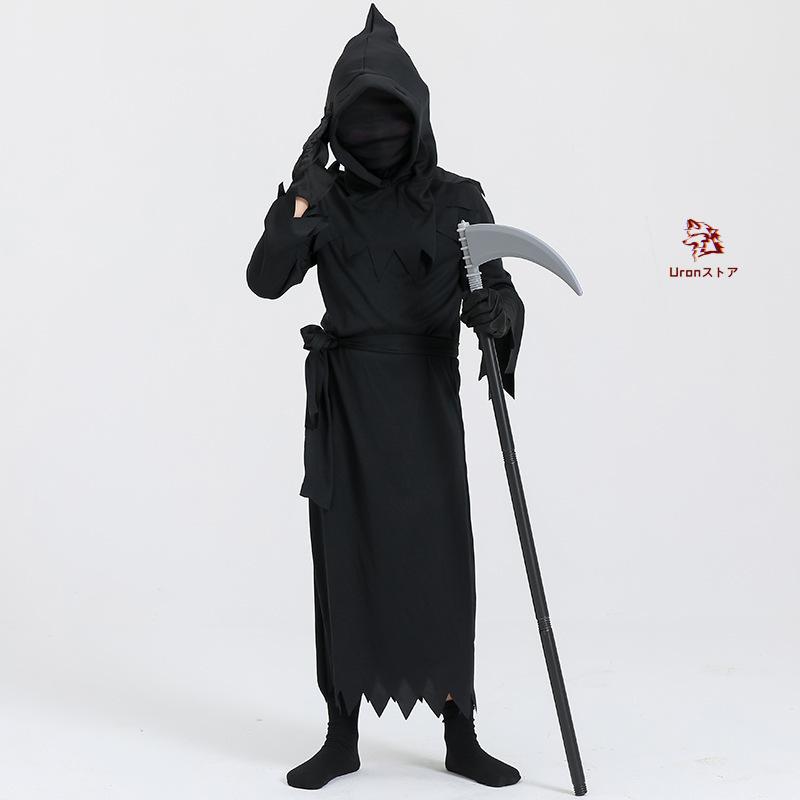 KANKO - ハロウィン　衣装　コスチュームなどに 楽天市場】ハロウィン 衣装 子供 死神 どくろ 悪魔 骸骨