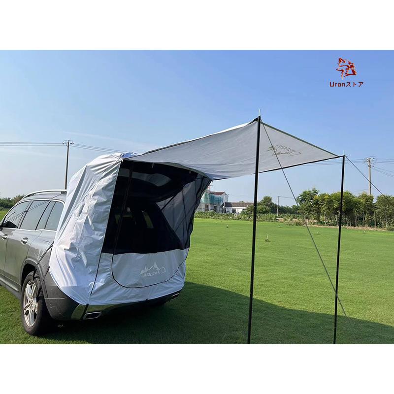 簡単設営 車載テント 車 バック ドア テント 連結 車のトランクテント