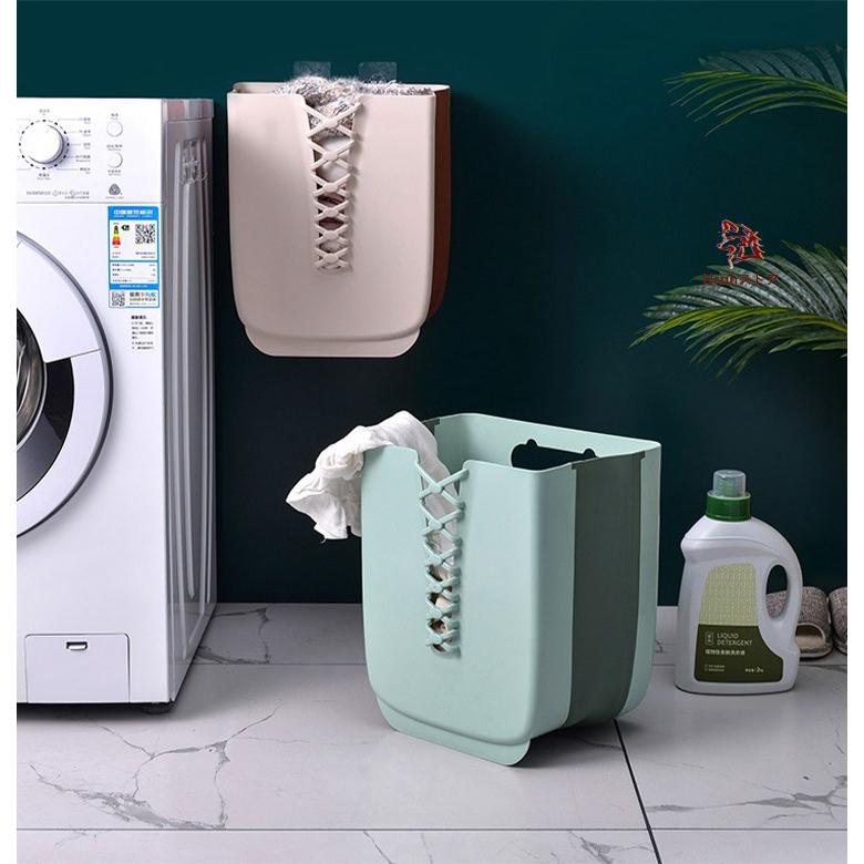 折りたたみランドリーバスケット 収納ボックス 洗濯かご 洗濯機掛け 壁掛け 洗濯ボックス 収納バスケット コンパクト 持ち運びやすい 収納バスケット 取り付け簡 | ブランド登録なし | 02