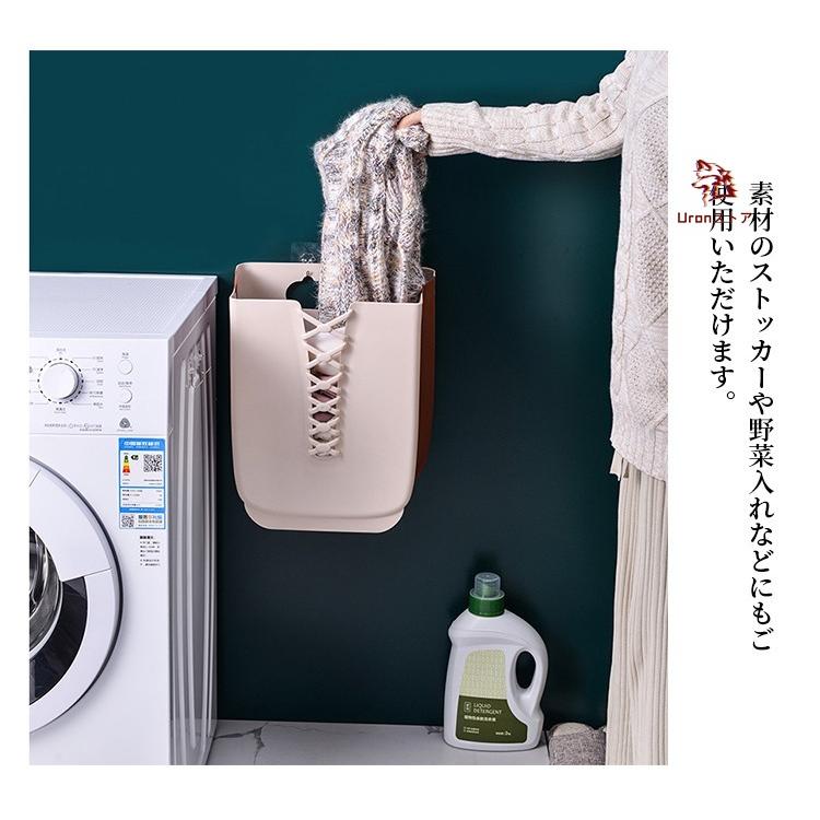 折りたたみランドリーバスケット 収納ボックス 洗濯かご 洗濯機掛け 壁掛け 洗濯ボックス 収納バスケット コンパクト 持ち運びやすい 収納バスケット 取り付け簡 | ブランド登録なし | 04