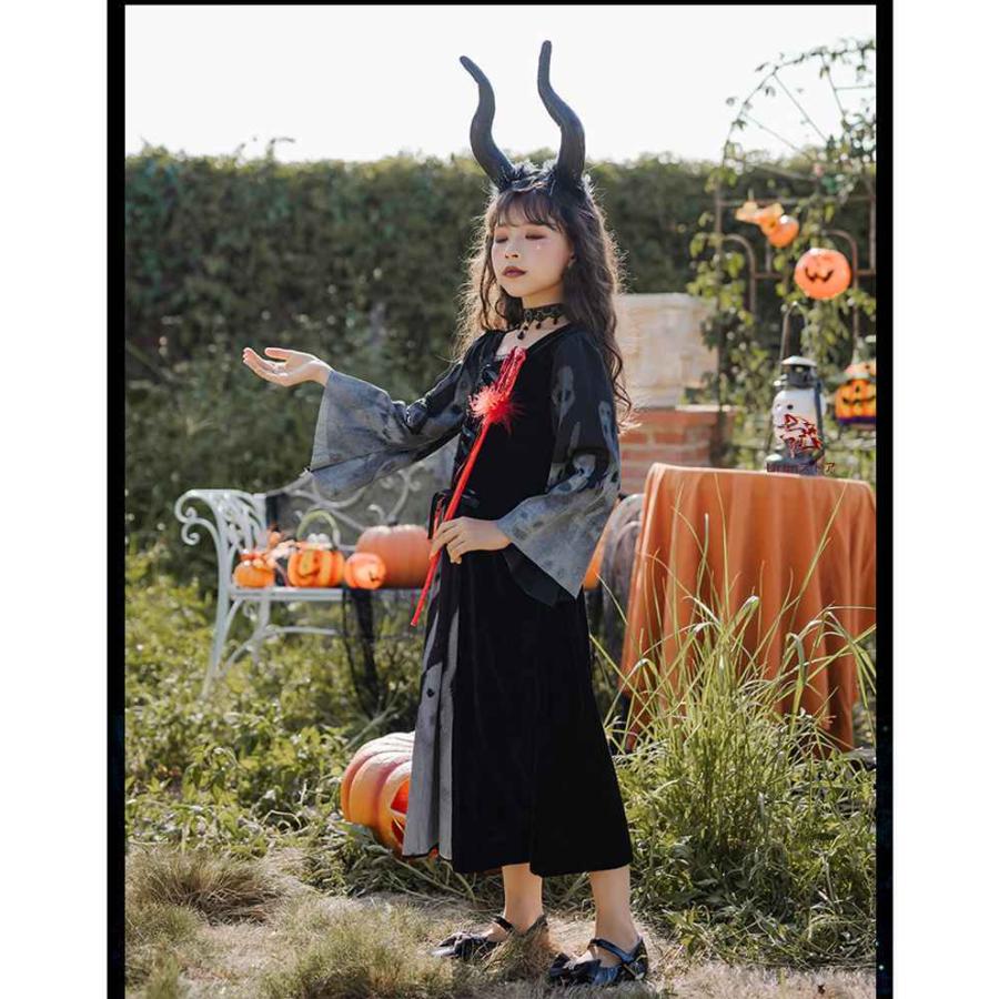 3点セット】 ハロウィン 仮装 子供 女の子 ワンピース 子供ドレス