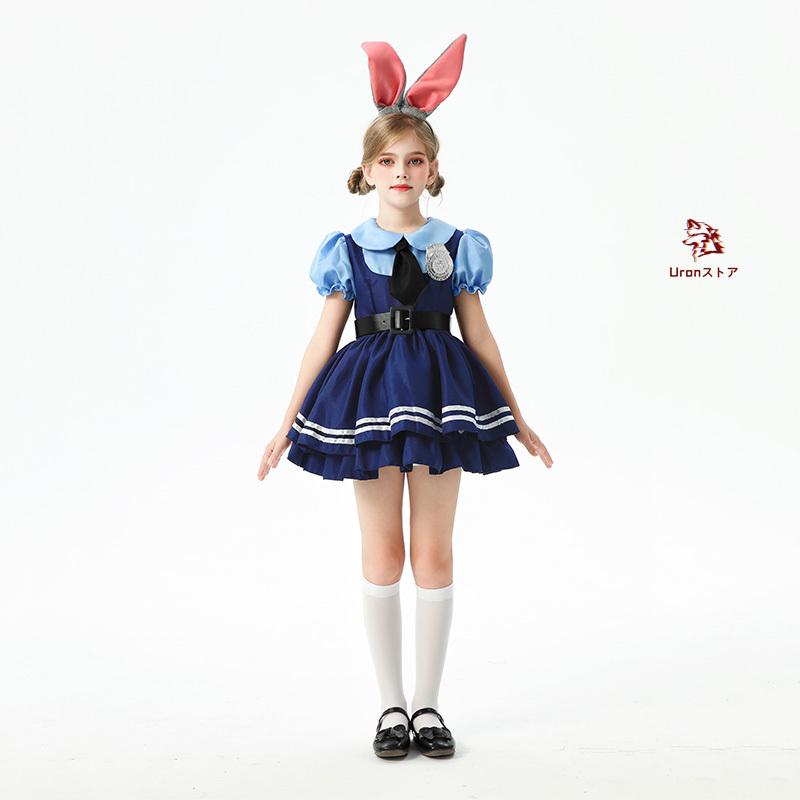 5点セット】ハロウィン コスプレ 衣装 警察官 ポリス ウサギ