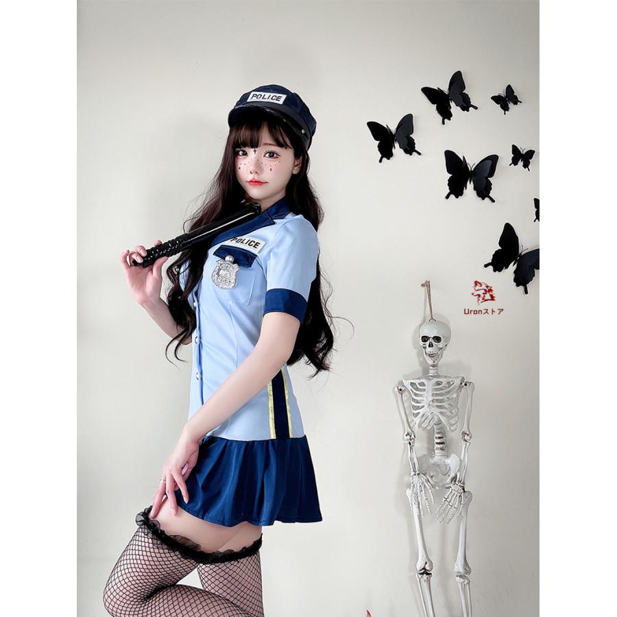 ハロウィン コスプレ 人気 ポリス制服 警察 婦警 萌え制服 フルセット