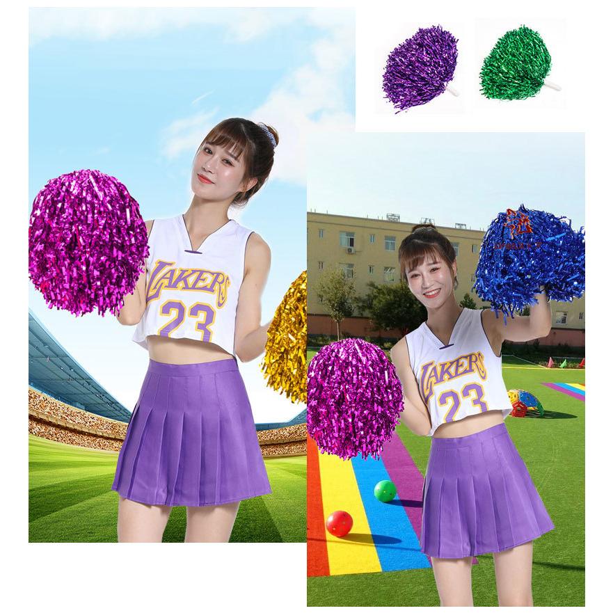 ポンポン チア 【動画つき】10個入りセット 5人分 ハンドフリーチア