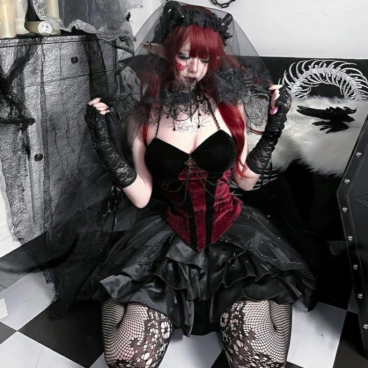 舞台衣装、ステージ衣装、ハロウィンパーティー ステージ衣装 レディースダンス衣装 ハロウィン セットアップ 黒