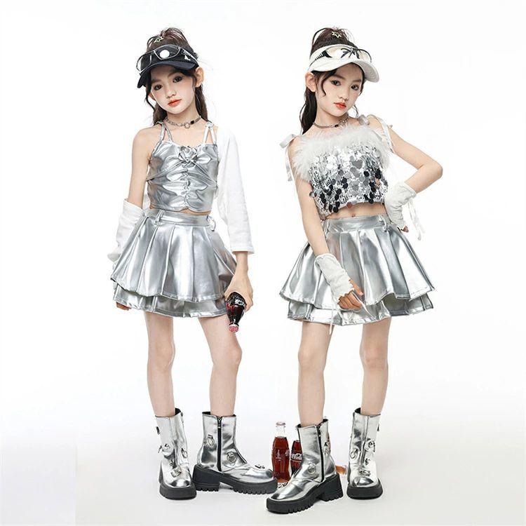 キッズ♡ガールズ♡女の子♡トップス♡スカート♡まとめて♡ ガールズ ダンス衣装 キッズ セットアップ ヒップホップ 衣装 女の子