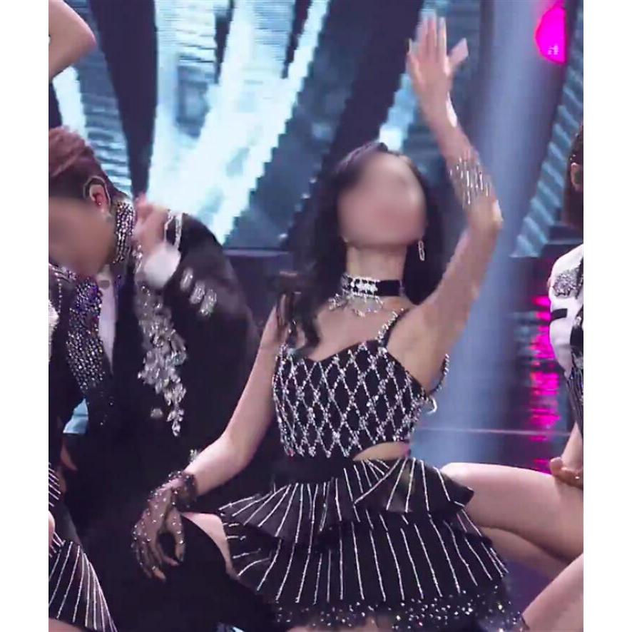 スパンコール レディース k-pop アイドル衣装 韓国 ダンス衣装