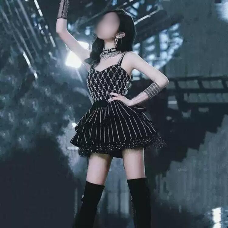 スパンコール レディース k-pop アイドル衣装 韓国 ダンス衣装