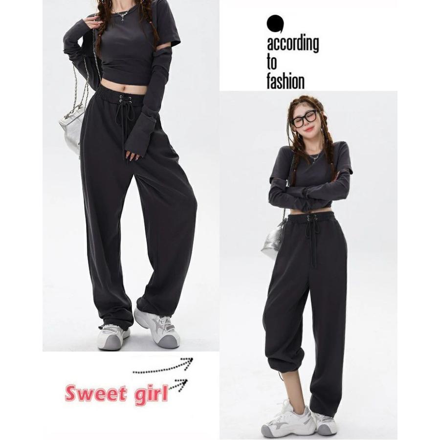レディース ダンス衣装 パンツ 白 灰 ヒップホップ ダンスパンツ 大人
