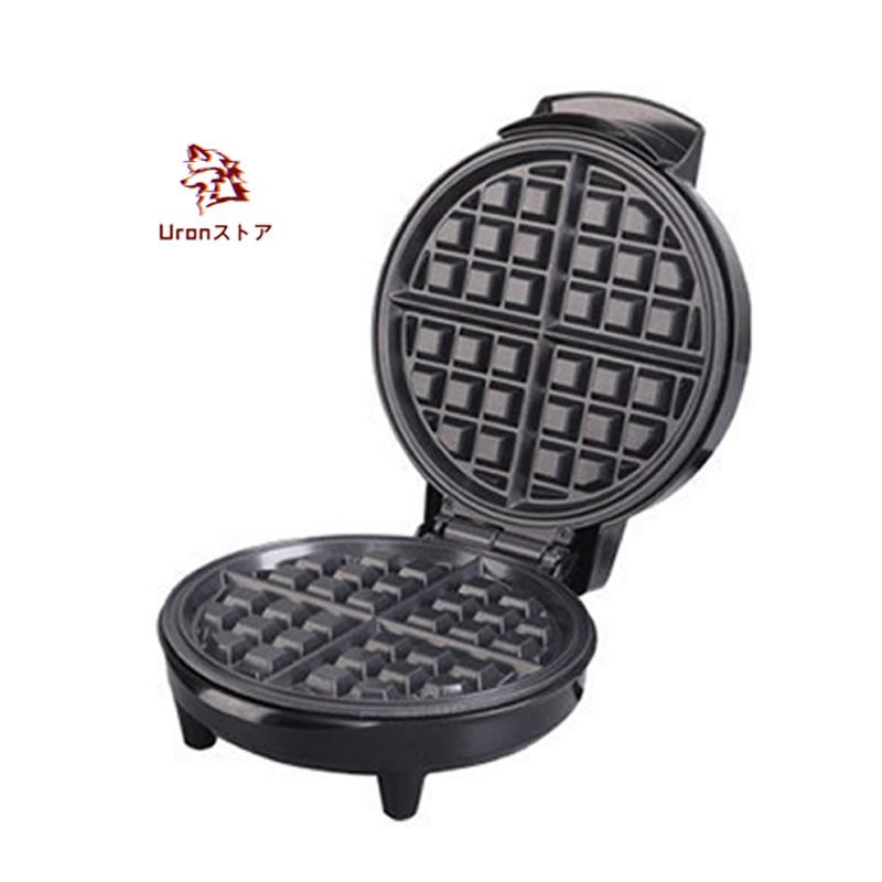 家庭用 ワッフルメーカー4枚焼 丸型 クロム Belgian Waffle Maker 家電