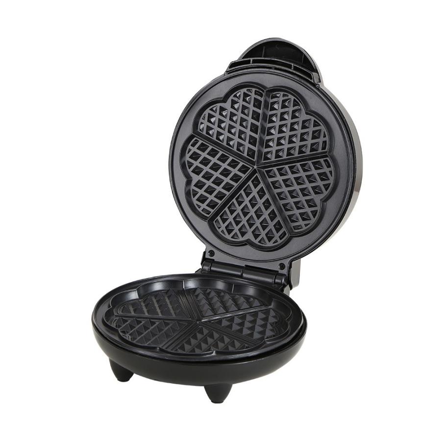 家庭用 ワッフルメーカー4枚焼 丸型 クロム Belgian Waffle Maker 家電