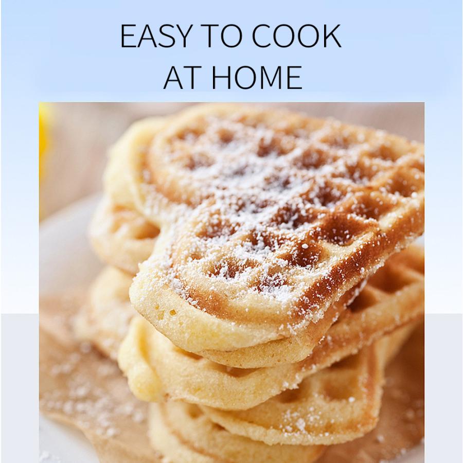 家庭用 ワッフルメーカー4枚焼 丸型 クロム Belgian Waffle Maker 家電