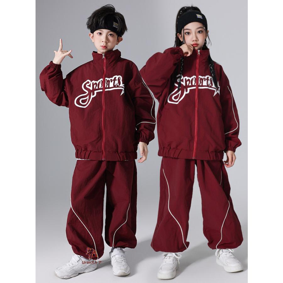 ♥【LANVIN SPORT】セットアップ レッドチュニック&トップス 中学生 運動会 秋服 スポーツウェア ワインレッド 長袖 ジャケット
