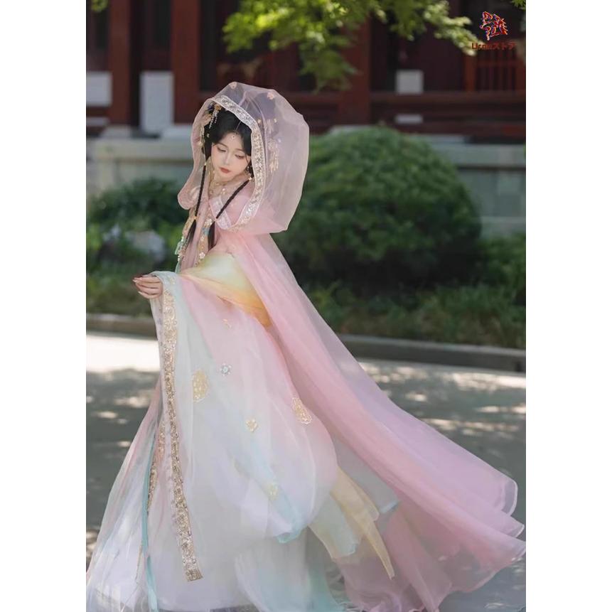 中華衣装 5点セット お姫様 華やか 漢服 中華コスプレ衣装 中国古代
