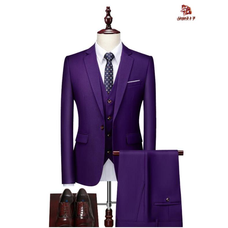 スーツ メンズ カラースーツ 2点/3点セット ステージ衣装 大人 結婚式