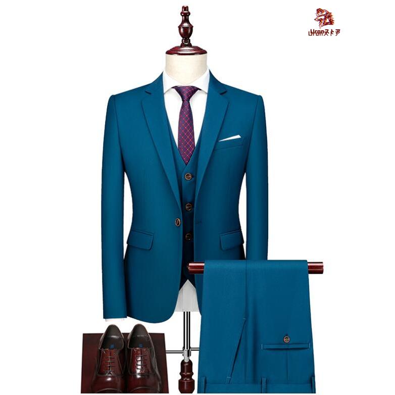 スーツ メンズ カラースーツ 2点/3点セット ステージ衣装 大人 結婚式
