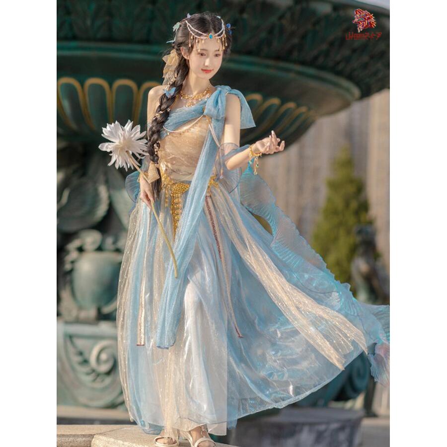 アラビアン衣装 敦煌古典舞踊ダンス衣裳 中華 飛天 天女 飄々