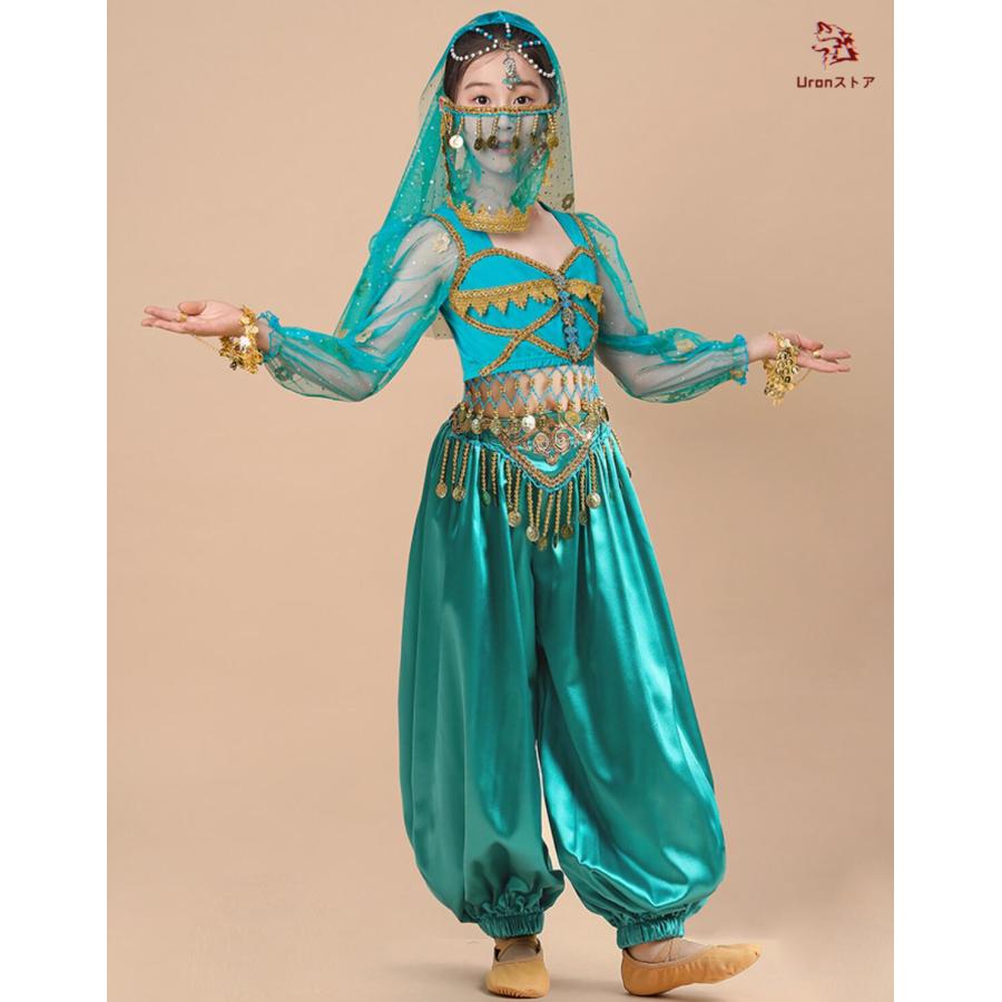 ジャスミン仮装Lサイズアラビアンダンス衣装 ベリーダンス 衣装 アラビアン レディース 大きいサイズ XL〜3L