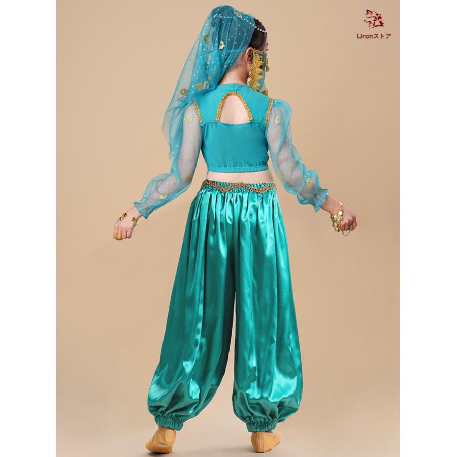 子供 ジャスミン風 ベリーダンス衣装 女の子 アラビアン コスプレ