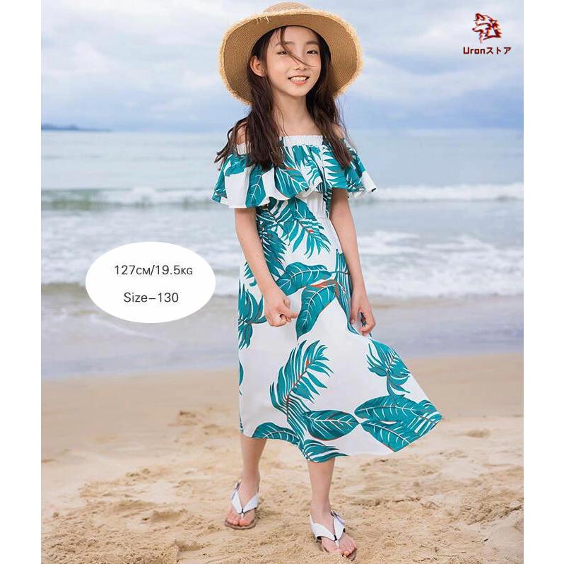 親子ペアルック 家族 親子 お揃いウエア 夏 リゾート 海 ビーチウェア