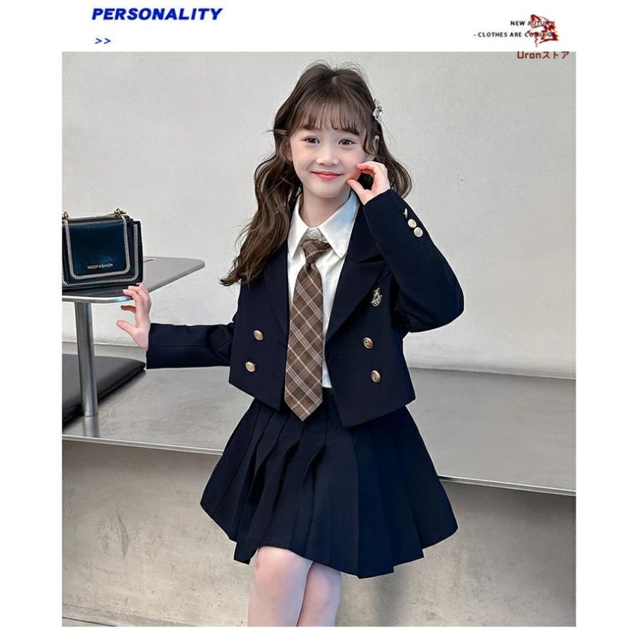 卒業式 入学式 女の子 フォーマルスーツ 子供服 ブレザー スカート