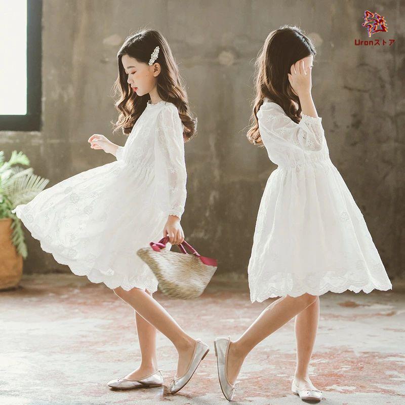 キッズドレス 子供服 白ドレス 白ワンピース 女の子 韓国子供服